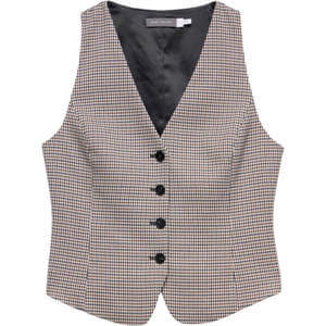 Mint Velvet Neutral Check Waistcoat